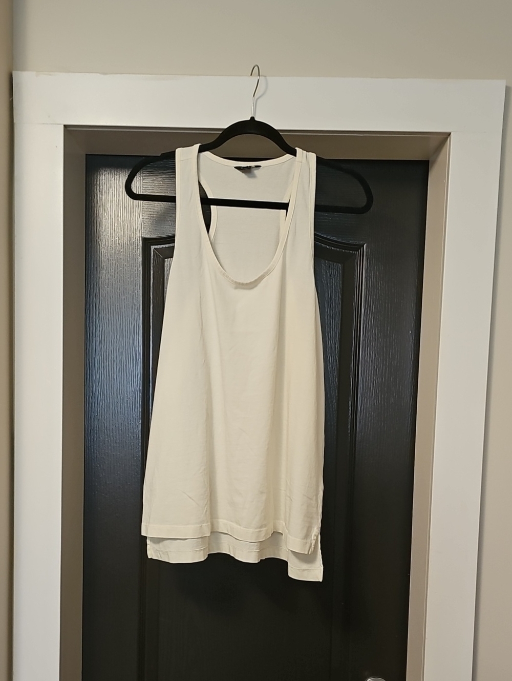 RW&CO. Cream Racerback Layered Tank